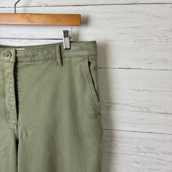 Aritzia Wilfred Free Modern Cargo Pants Storm Green 16 - Cotton Stretch Khaki - Picture 4 of 12